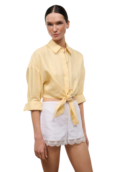Lisa Linen Top Butter