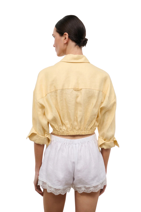 Lisa Linen Top Butter