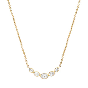 Oval Diamond Bib Necklace