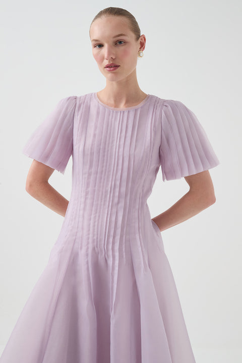 Nova Pleated Midi Dress