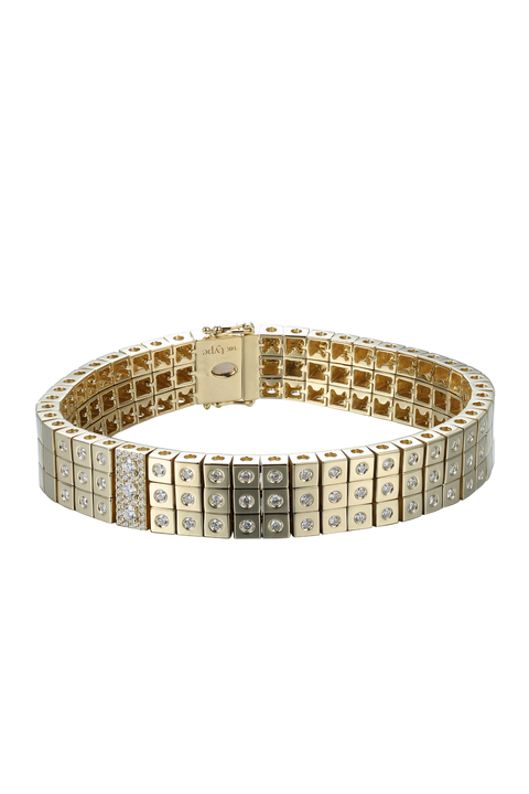 Leggo 3 Row Diamond Tennis Bracelet