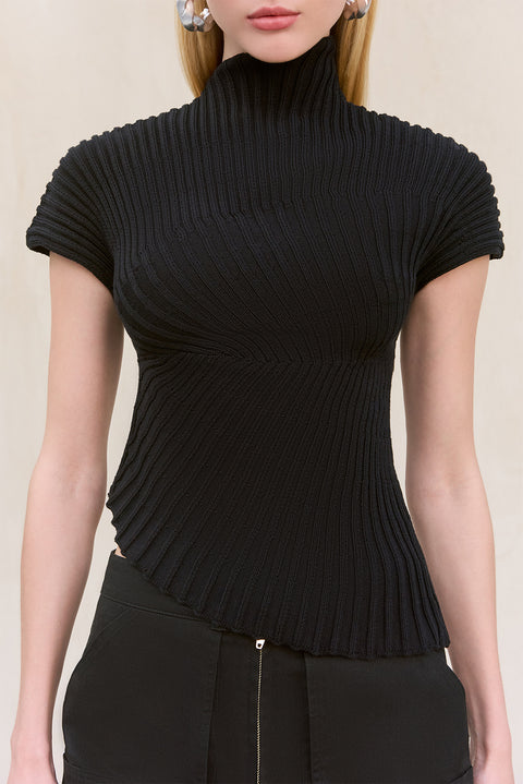 Annemie Knit Top Black