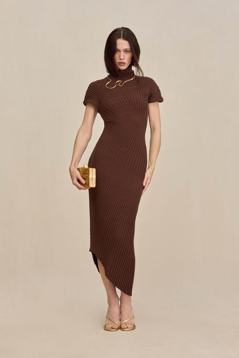 Chrysta Knit Dress Java