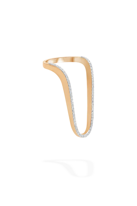 Aurora Ring Half Pave