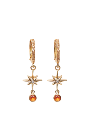Lucky Star Hoop Earrings