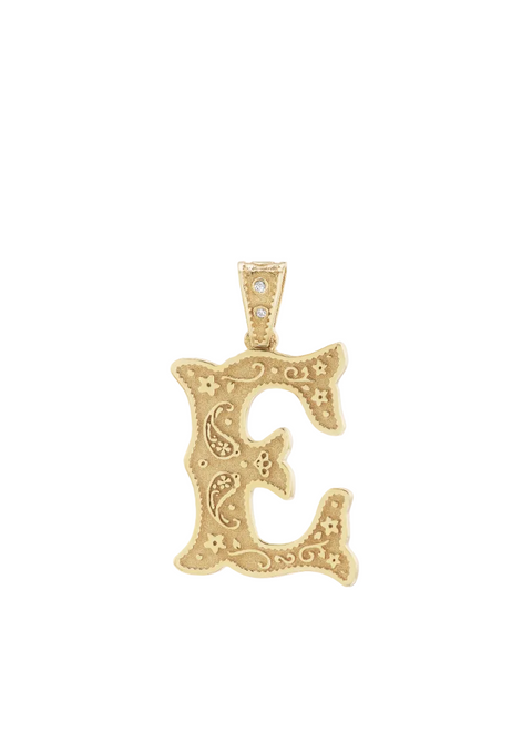 Small Southwestern "E" Charm