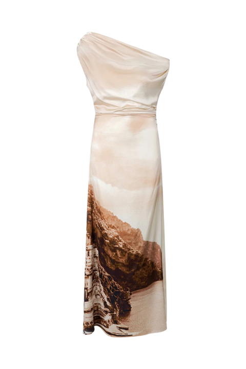 Phare Silk Maxi Dress Cliffside