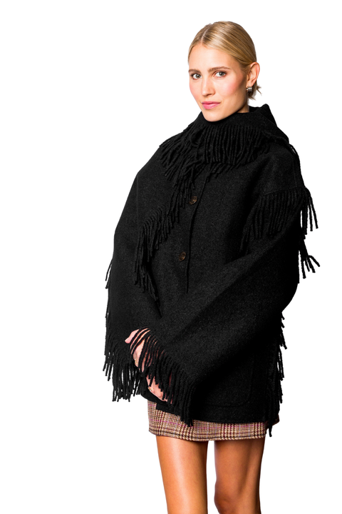 Fringed Scarf Jacket