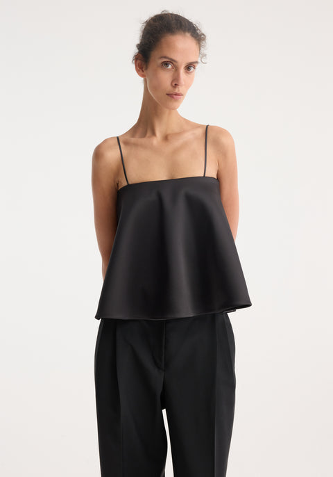 Peplum Satin Top