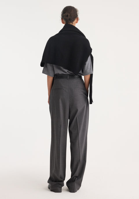 High-Waist Tailored Trousers