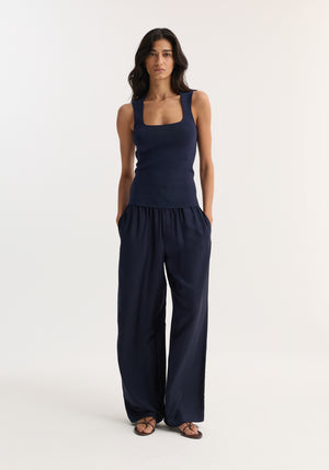 Bustier Shaped Knitted Top