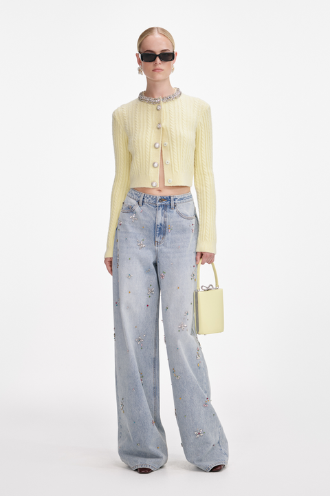 Yellow Alpaca Cardigan