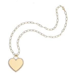 Never Enough LOVE Heart Pendant