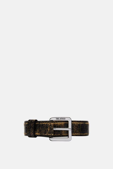 Crackle Leather Belt