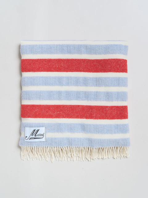 Striped Wool and Alpaca Throw