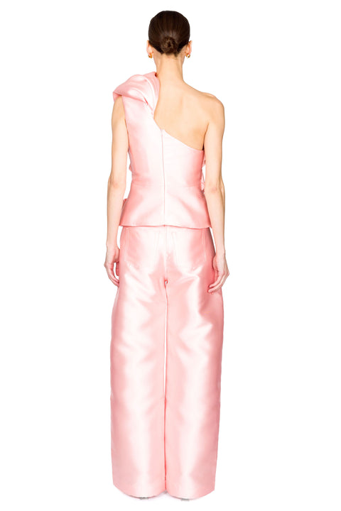 Heavy Satin Boyfriend Style Trousers