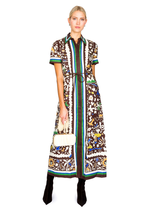 Maroc Short Sleeve Shirt Dress