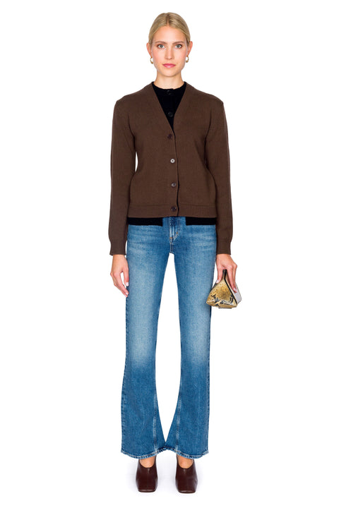 Contrast Layered Cardigan