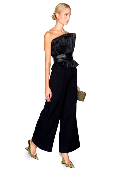 Senda Perenne Pleated Top With Belt