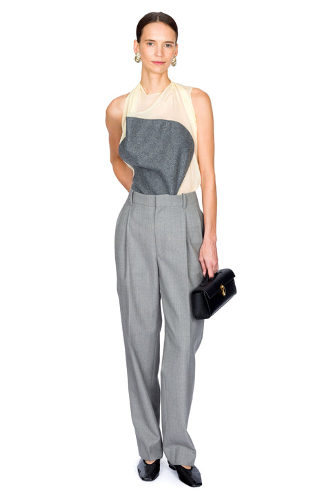 Drop Waist Straight Leg Trouser