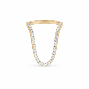 Radiant Ring Half Pave
