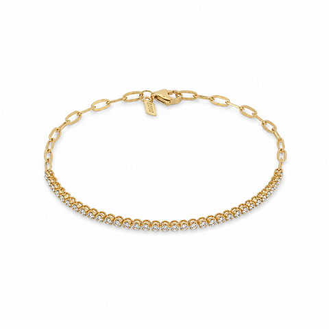 Diamond Segment Mini Link Bracelet