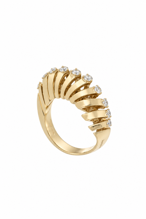 Soffio Yellow Gold Ring