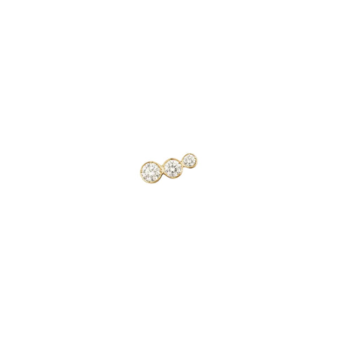Croissant Trois Right Earring