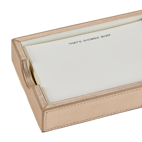 " That's Show Biz Baby" Gold Memo Tray