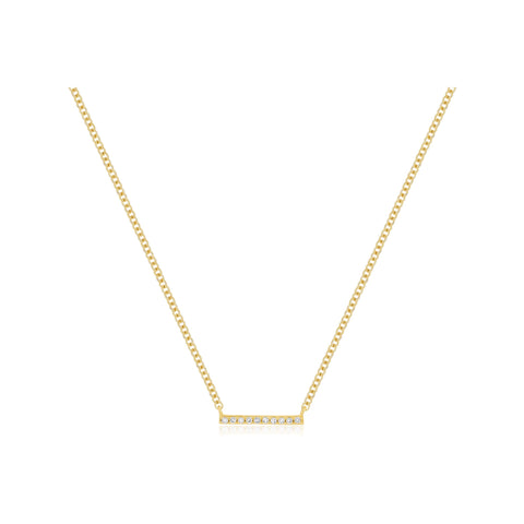 Diamond Mini Bar Necklace