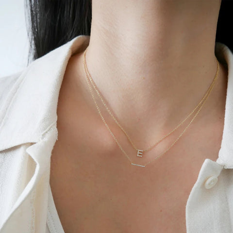 Diamond Mini Bar Necklace