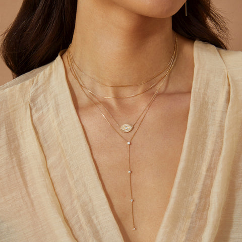 Double Strand Liquid Gold Necklace