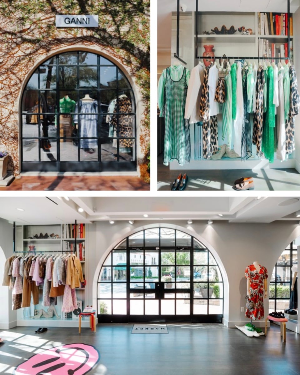 Ganni Pop Up Shop photo collage