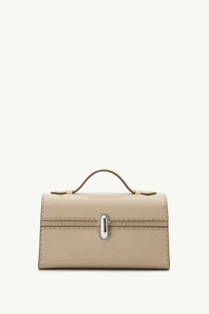 Symmetry Pochette In Grained Calf Leather With Hand Stitch