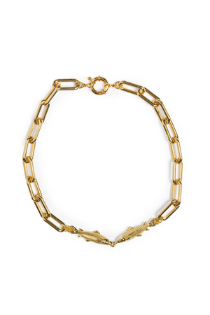 Necklace Chain With Two Fishes