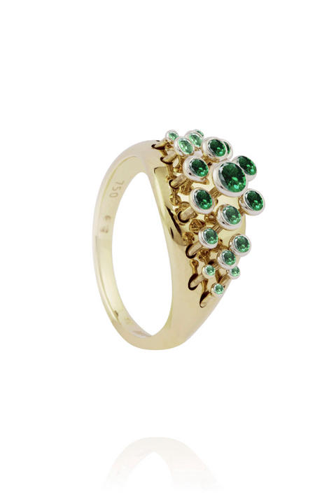 Emerald Queen Wave Ring