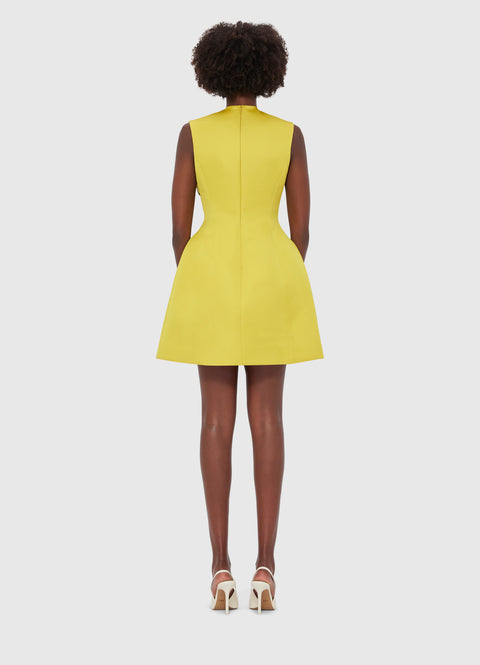 Bree V Neck Embroidery Mini Dress