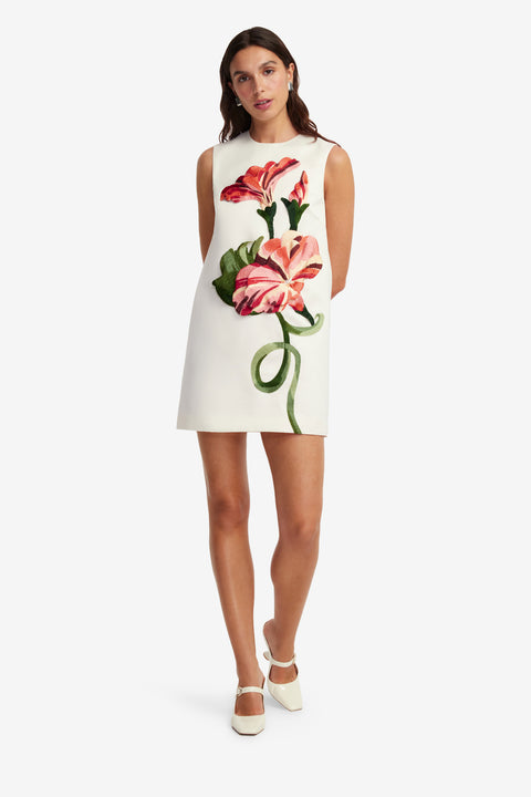 Yvonne Applique Floral Mini Dress