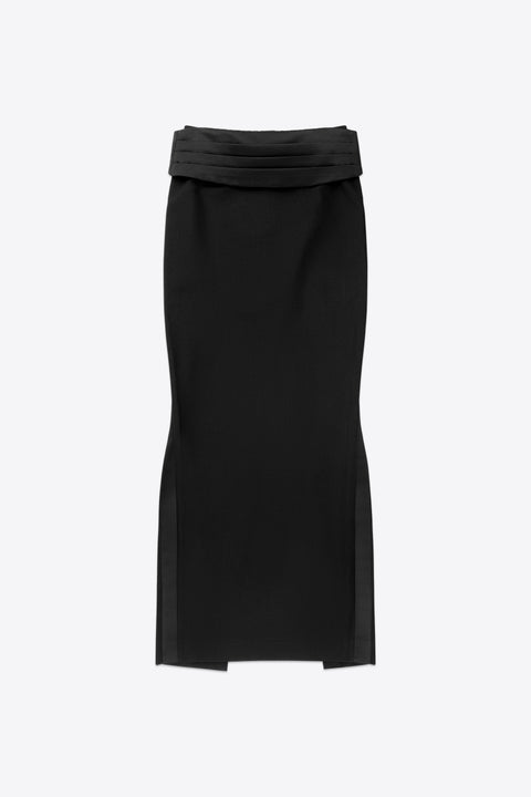 Tuxedo Column Skirt