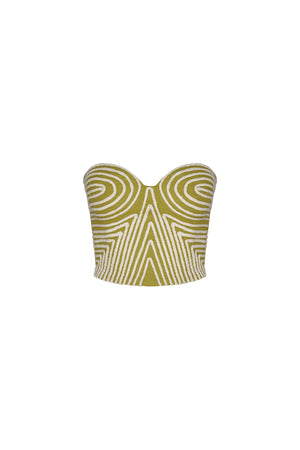 Y Limon Embroidered Top