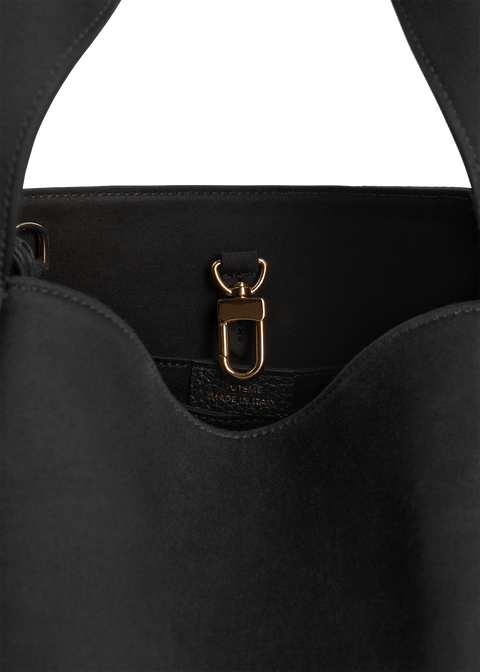 Petite Satin Bucket Bag