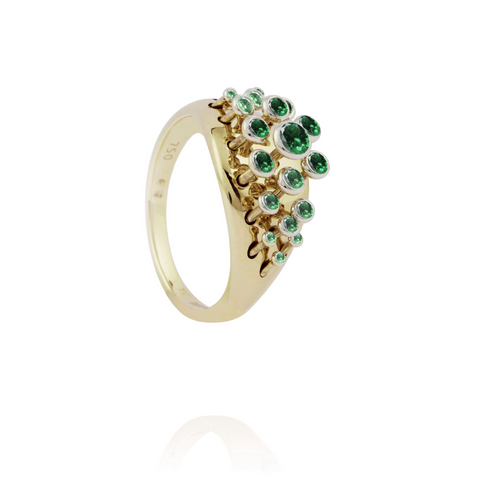 Emerald Queen Wave Ring