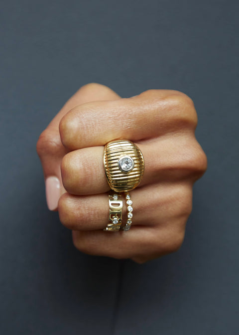 Maxi Berlingot Topaz Ring