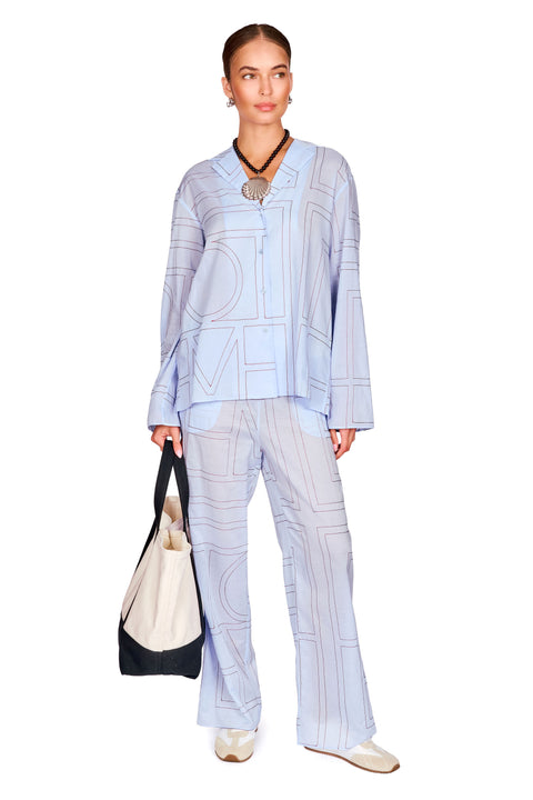 Monogram Cotton-Blend PJ Bottoms