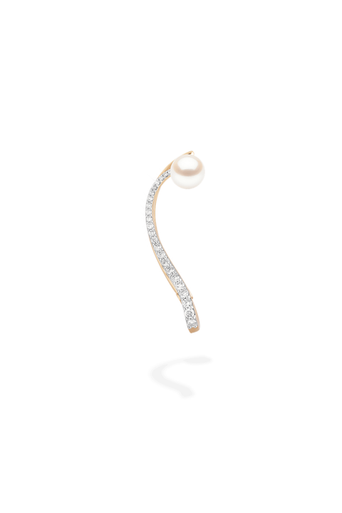 Akoya Pearl & Diamonds Astral Right Ear Jewel