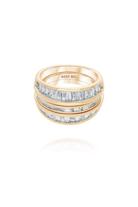 Starlight U Ring & Starlight Flat I Ring