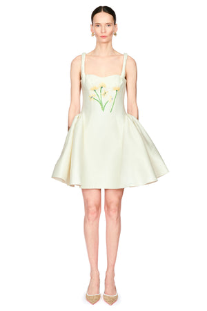 Ariel Embellished Wool Mini Dress