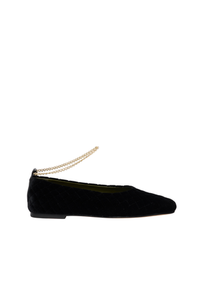 Augusta Velour Ballerina Flat