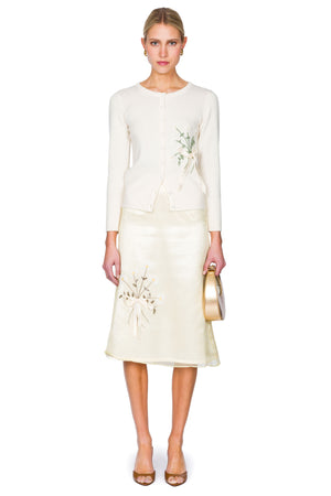 Lisel Embroidered Daisy Skirt