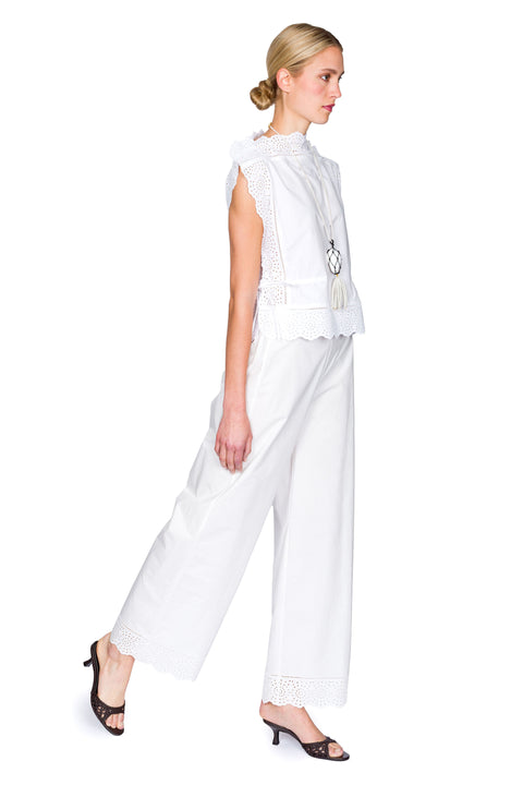 Gretana Pants With Lace Hem